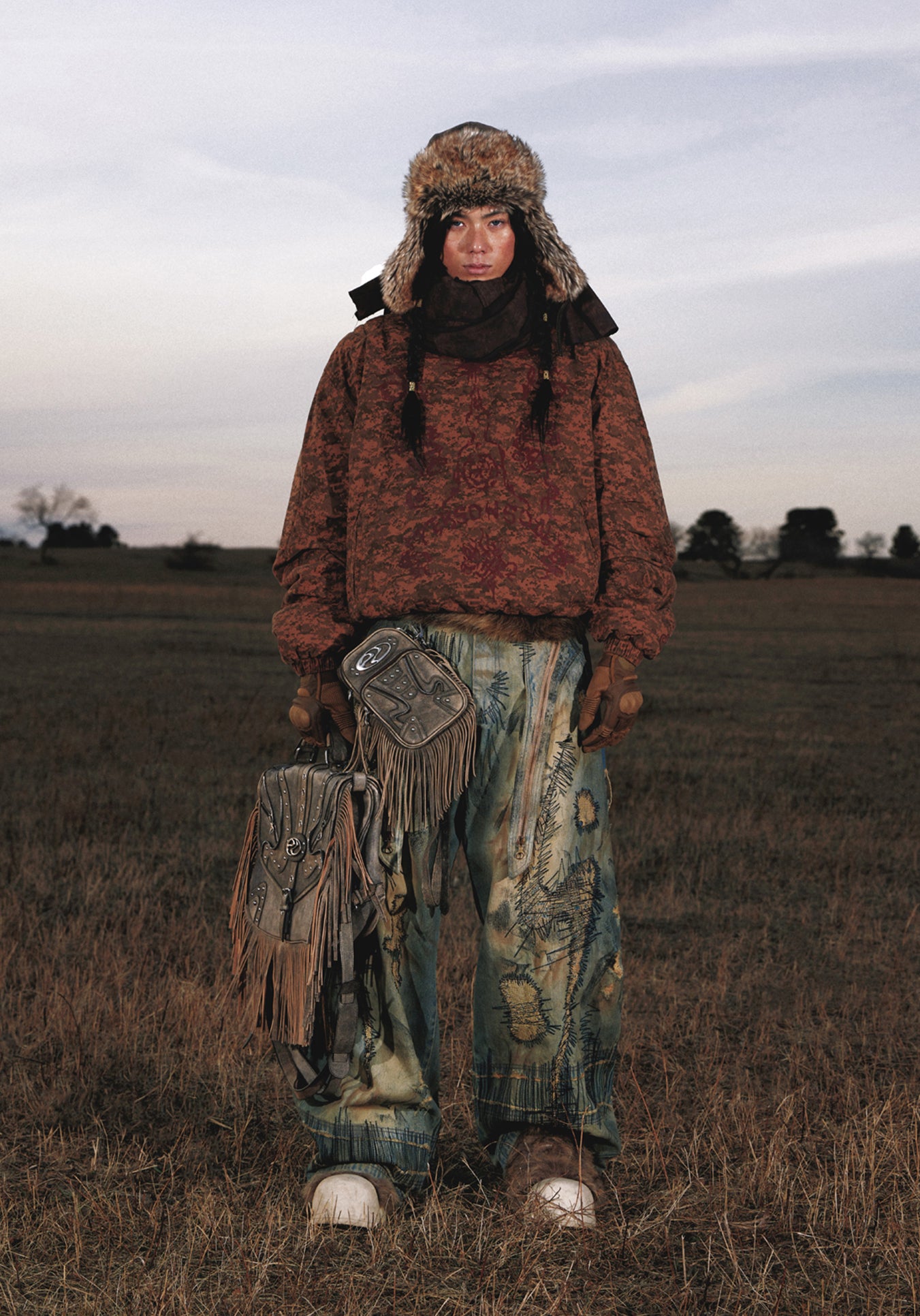 Patch Embroidered Jeans