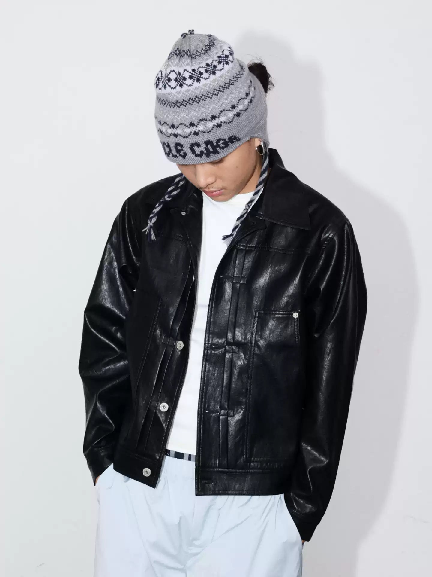 Jacquard Vintage Knit Cap