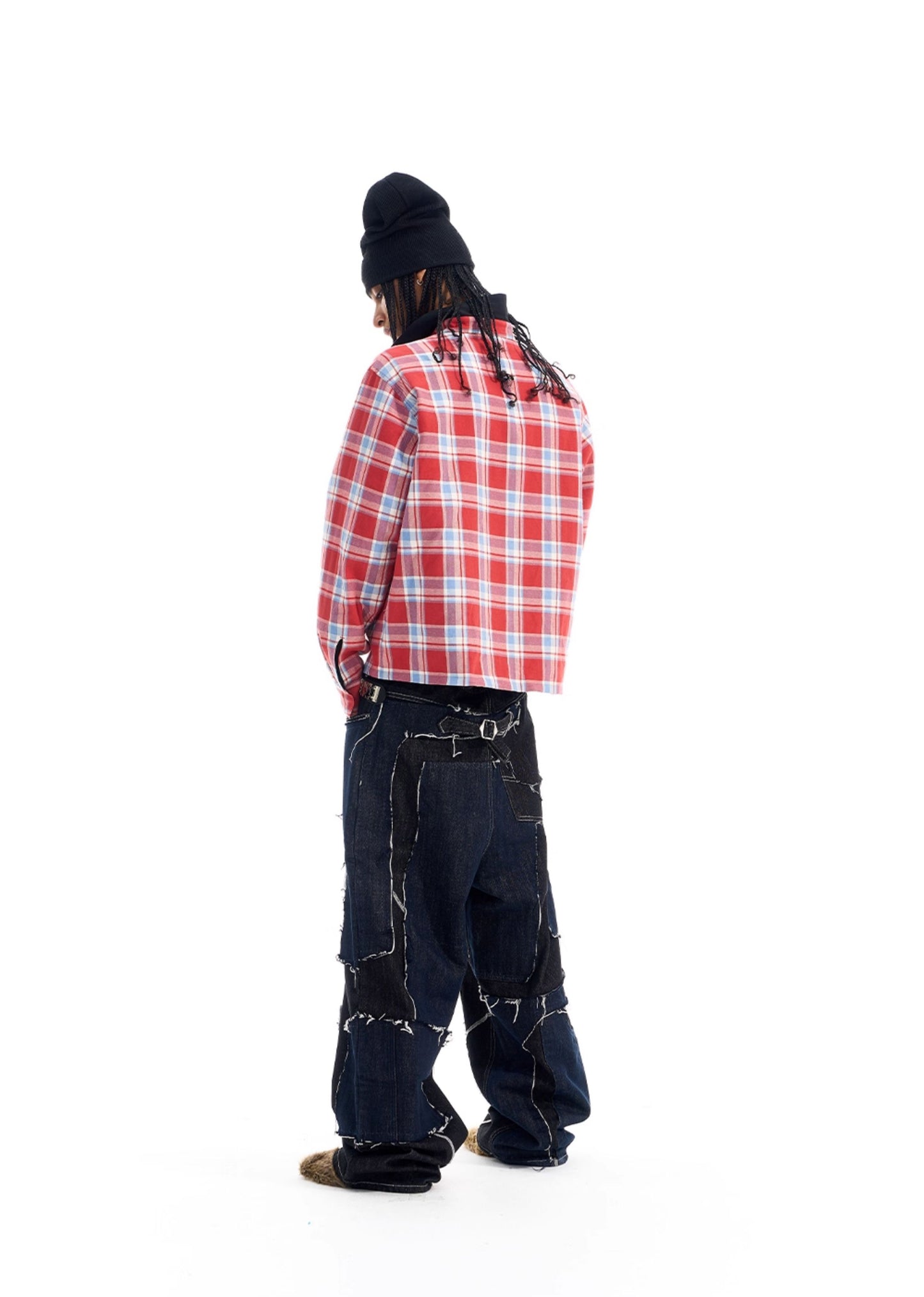 Reversible Checkered Pattern Sports Shirt