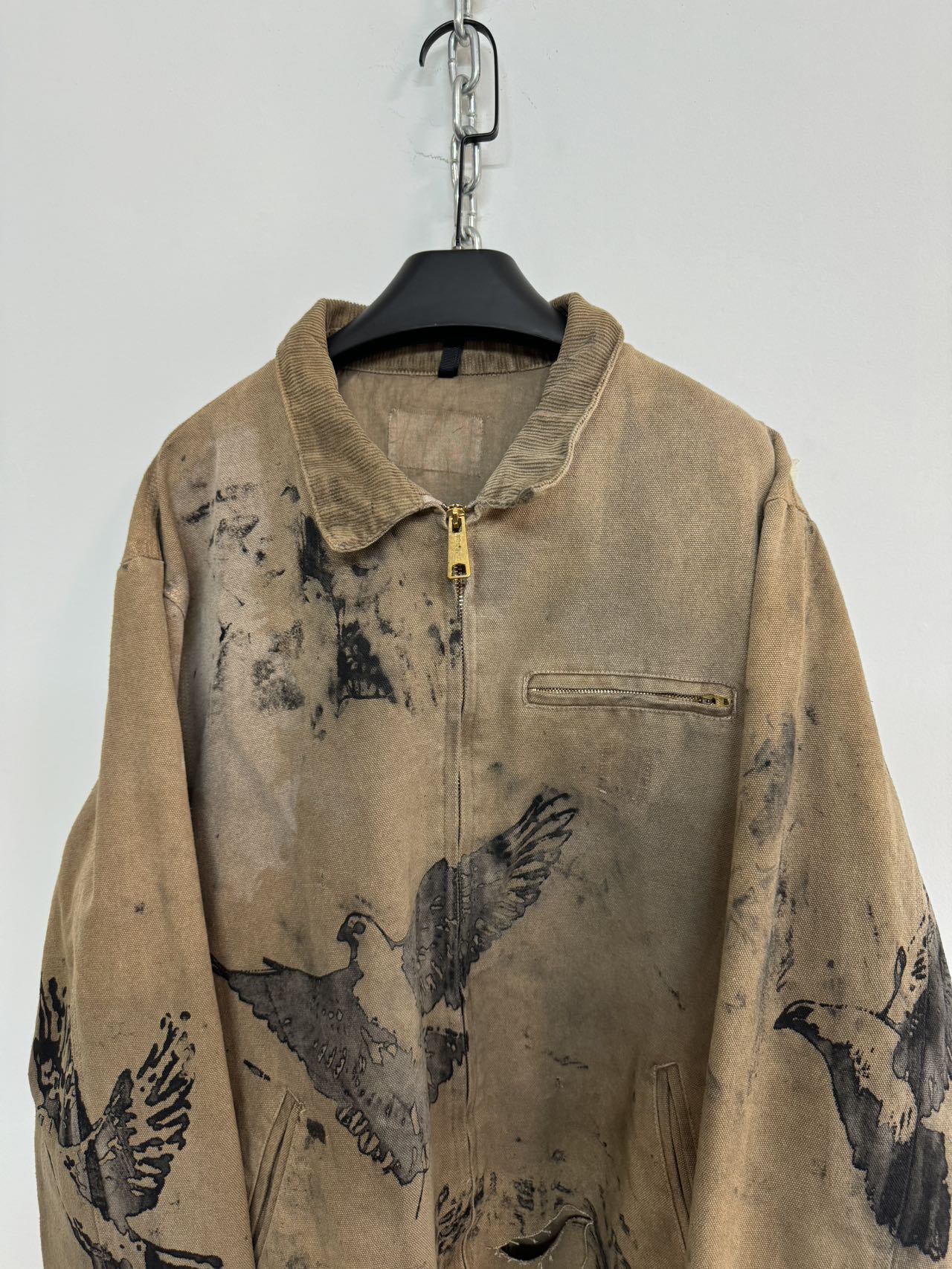 Washed Dove Print Jacket