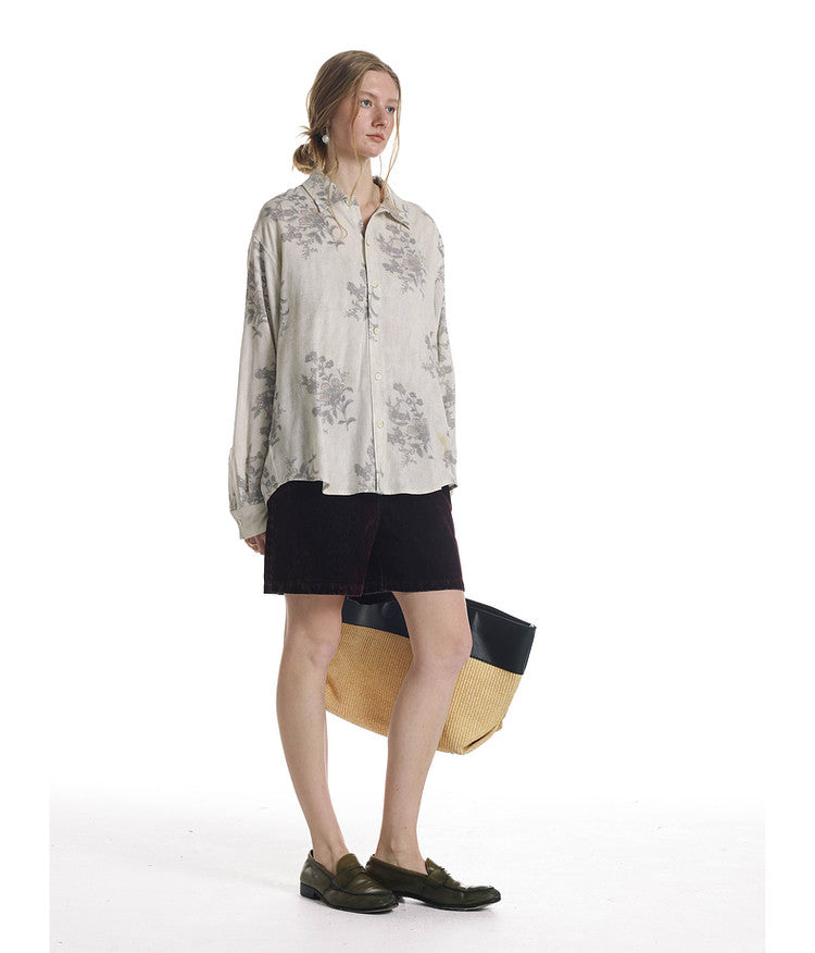 Loose-Fit Floral Shirt