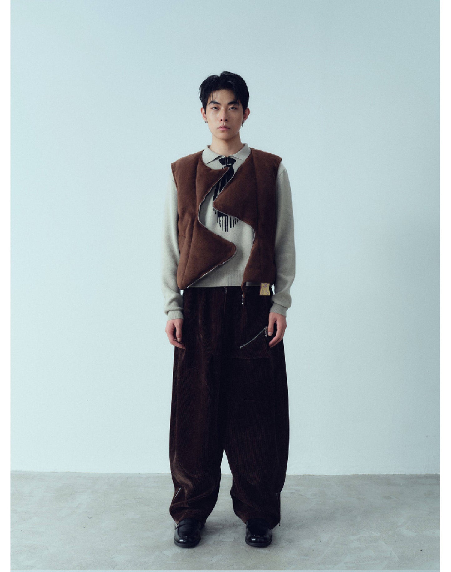 Suede-like Multi-Wear Vest