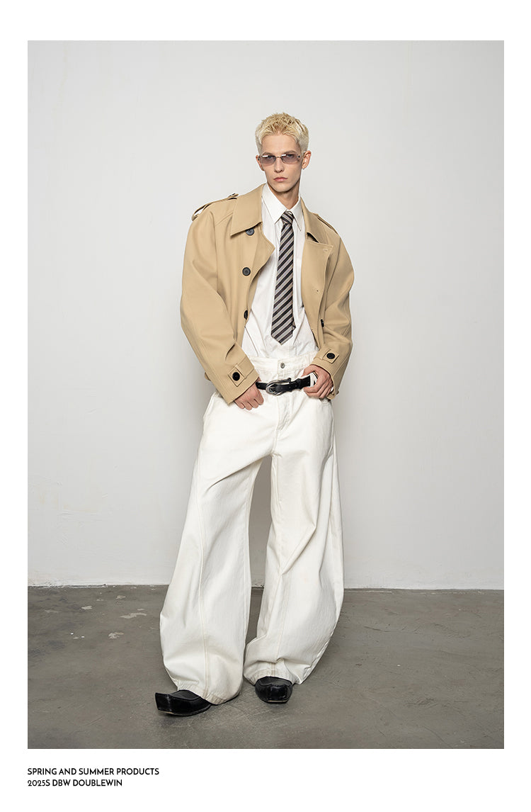 Large Lapel Trench Coat