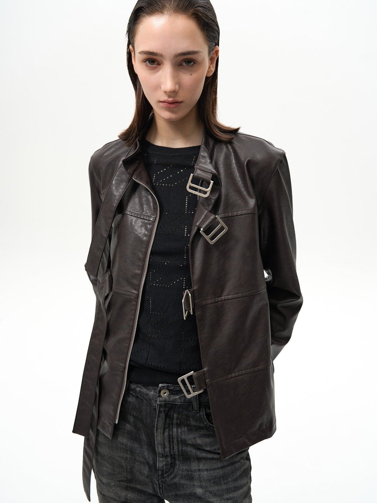 Asymmetrical Ribbon Jacket