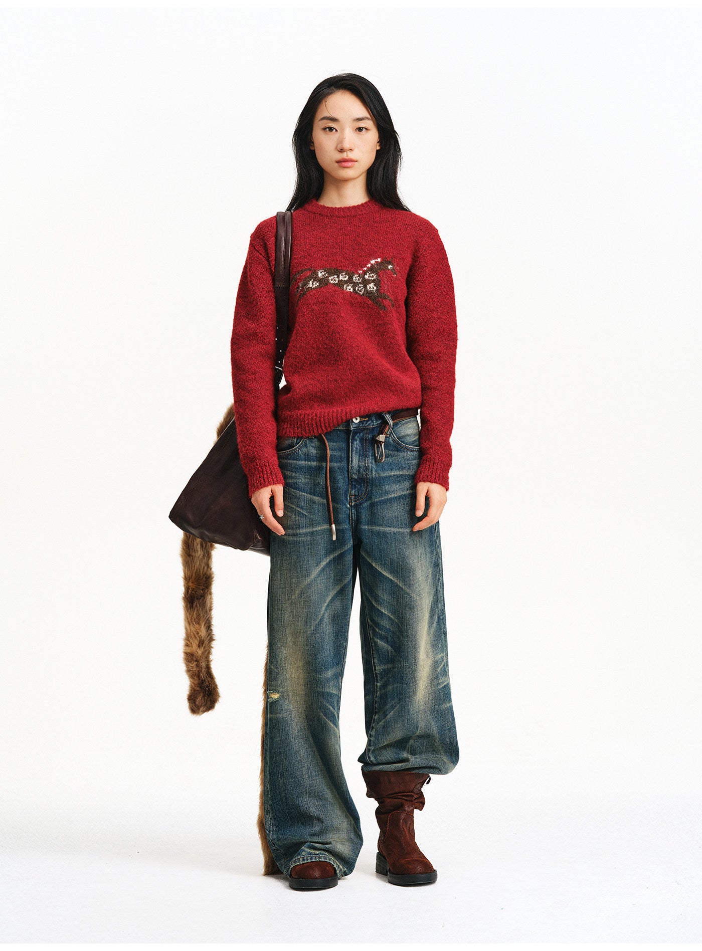 Jacquard Pullover Sweater