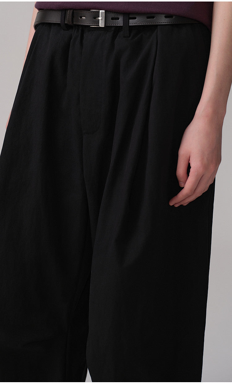 Simitara Pleated Elastic-Waist Casual Work Pants