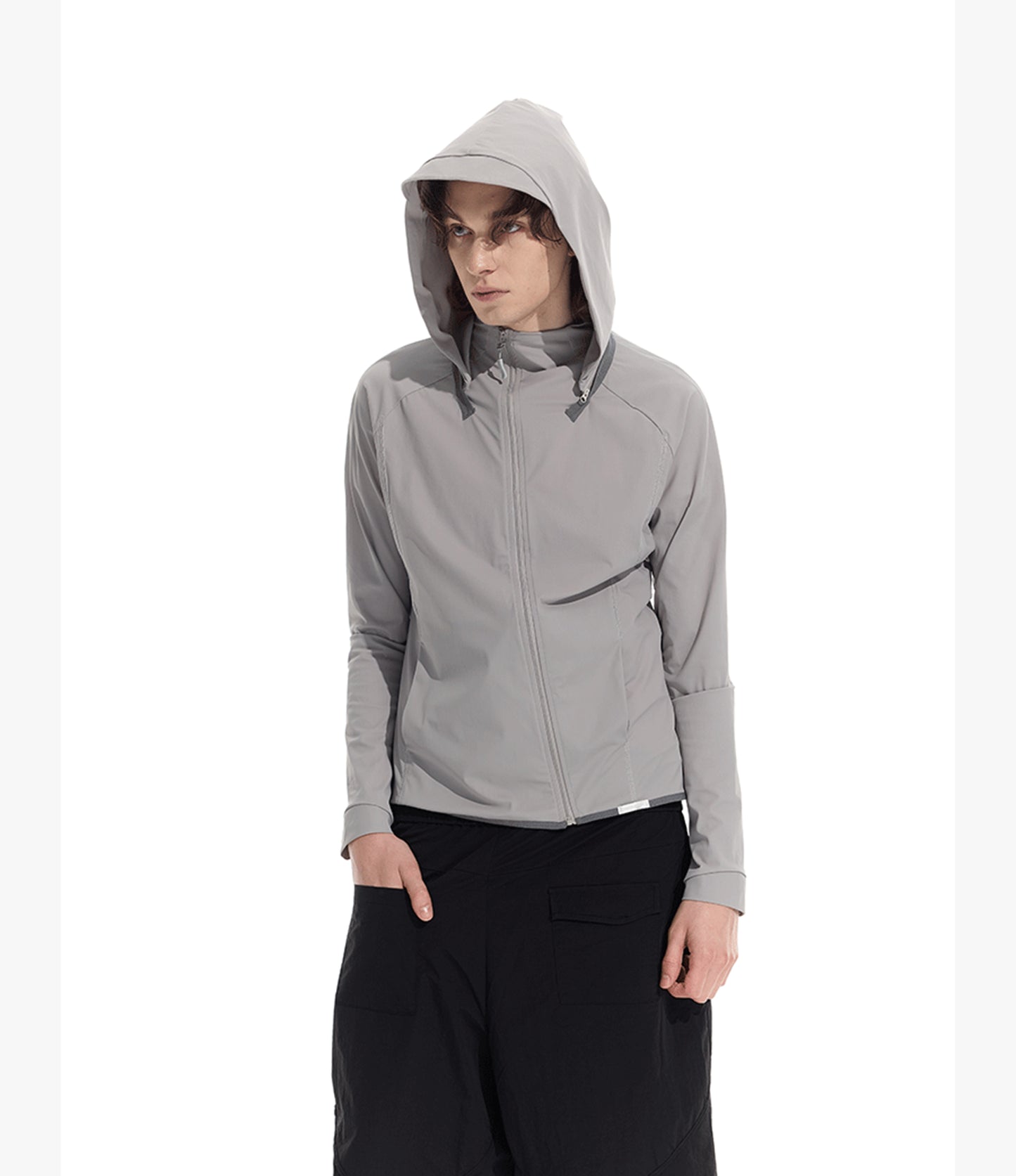 Jacket with removable hood