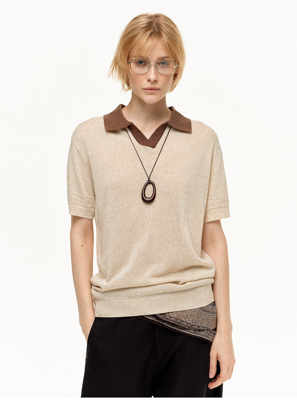 Contrast Polo Shirt