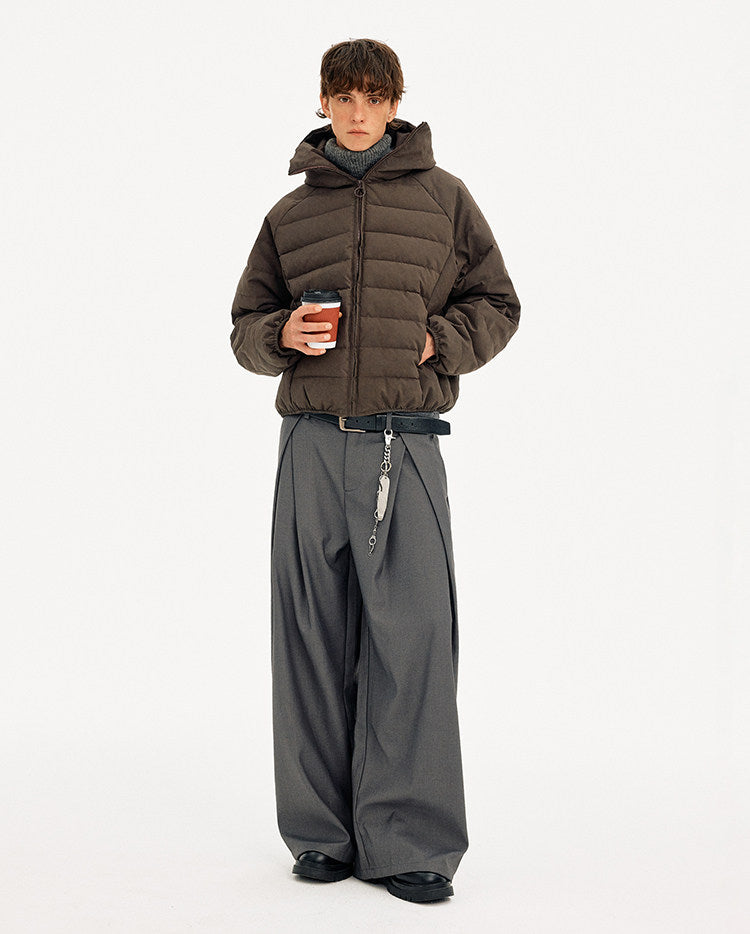 Casual Down Jacket with Hood