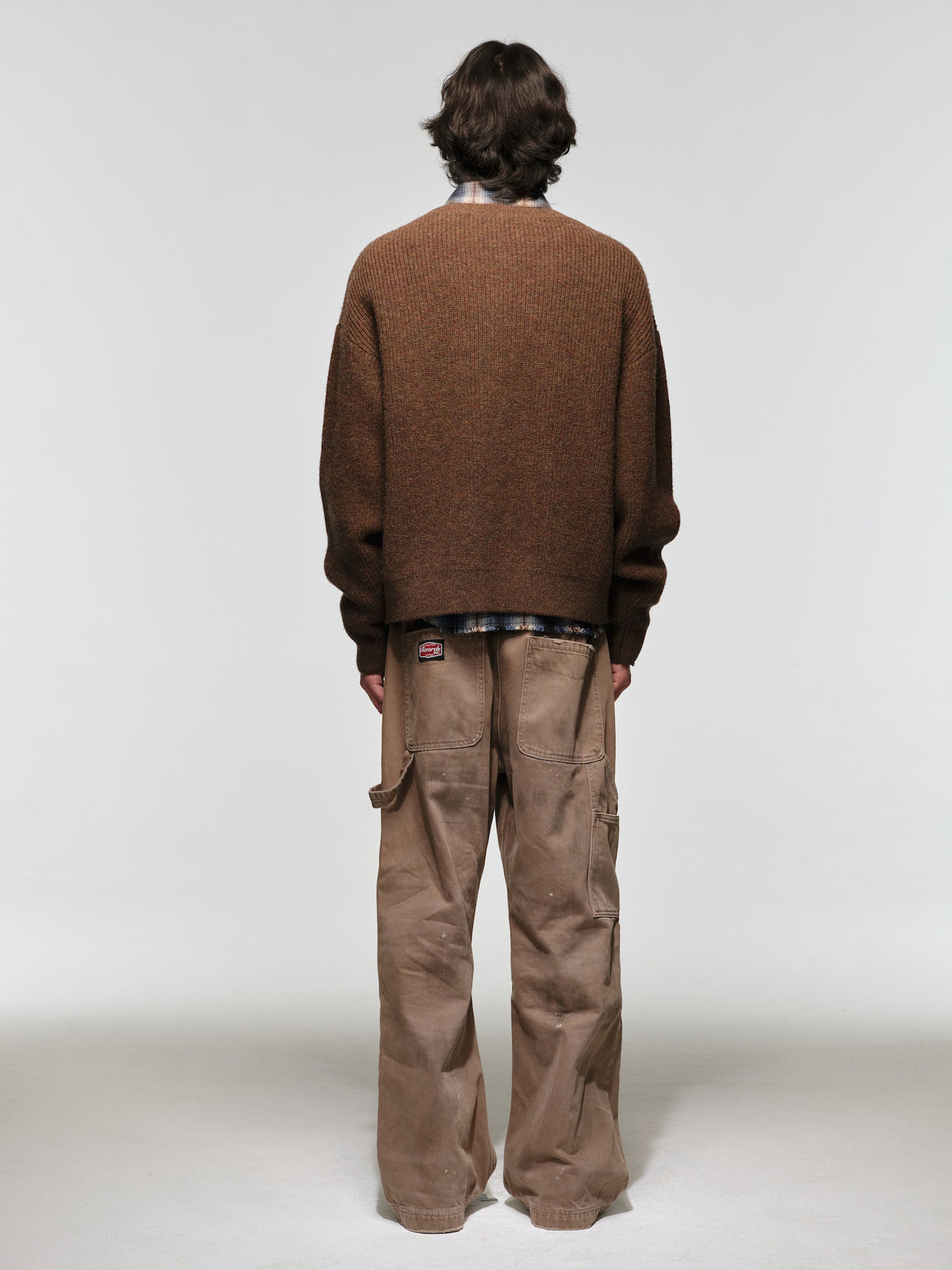 100% Shetland Wool Embroidered Round-Neck Sweater