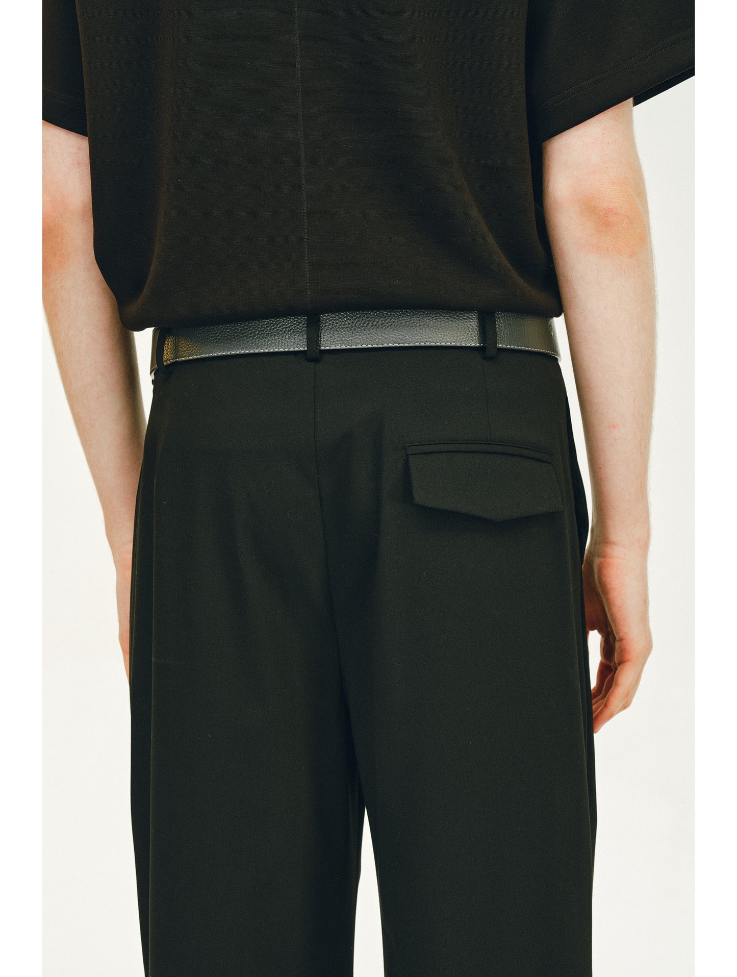 Double-Pleated Casual Pants