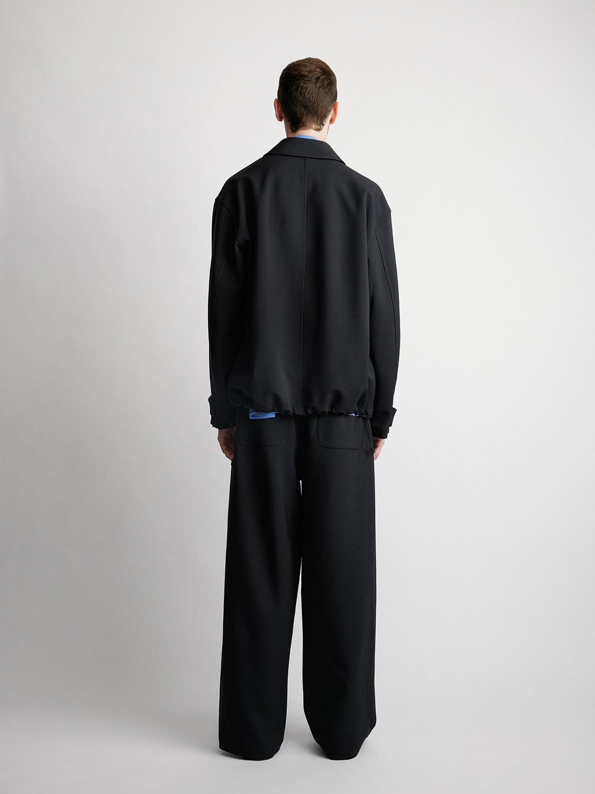 Short Wide Zipper Jacket