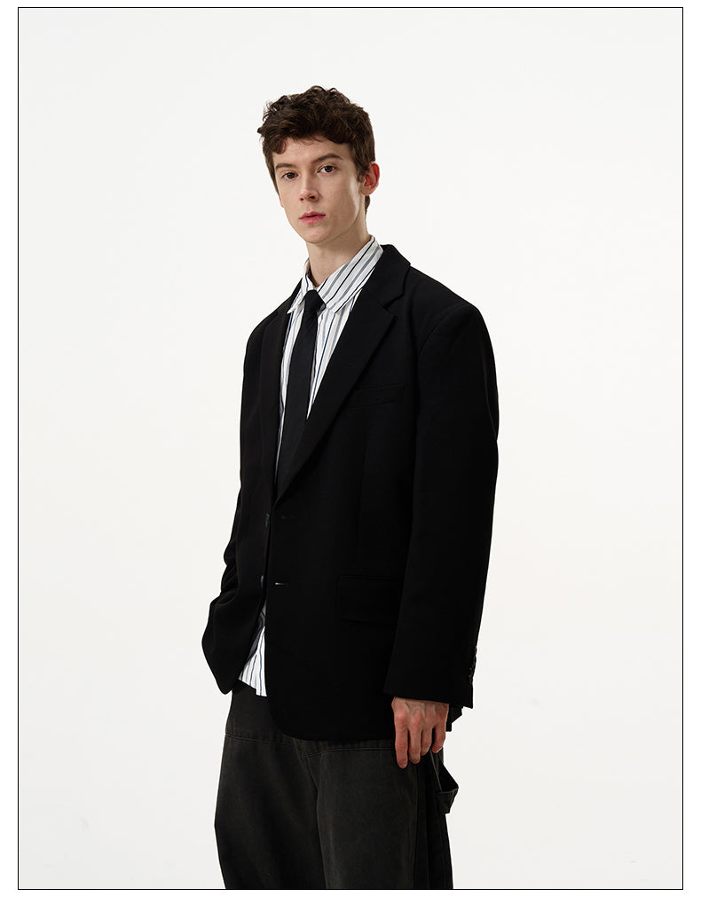 Clean Fit Silhouette Suit Jacket