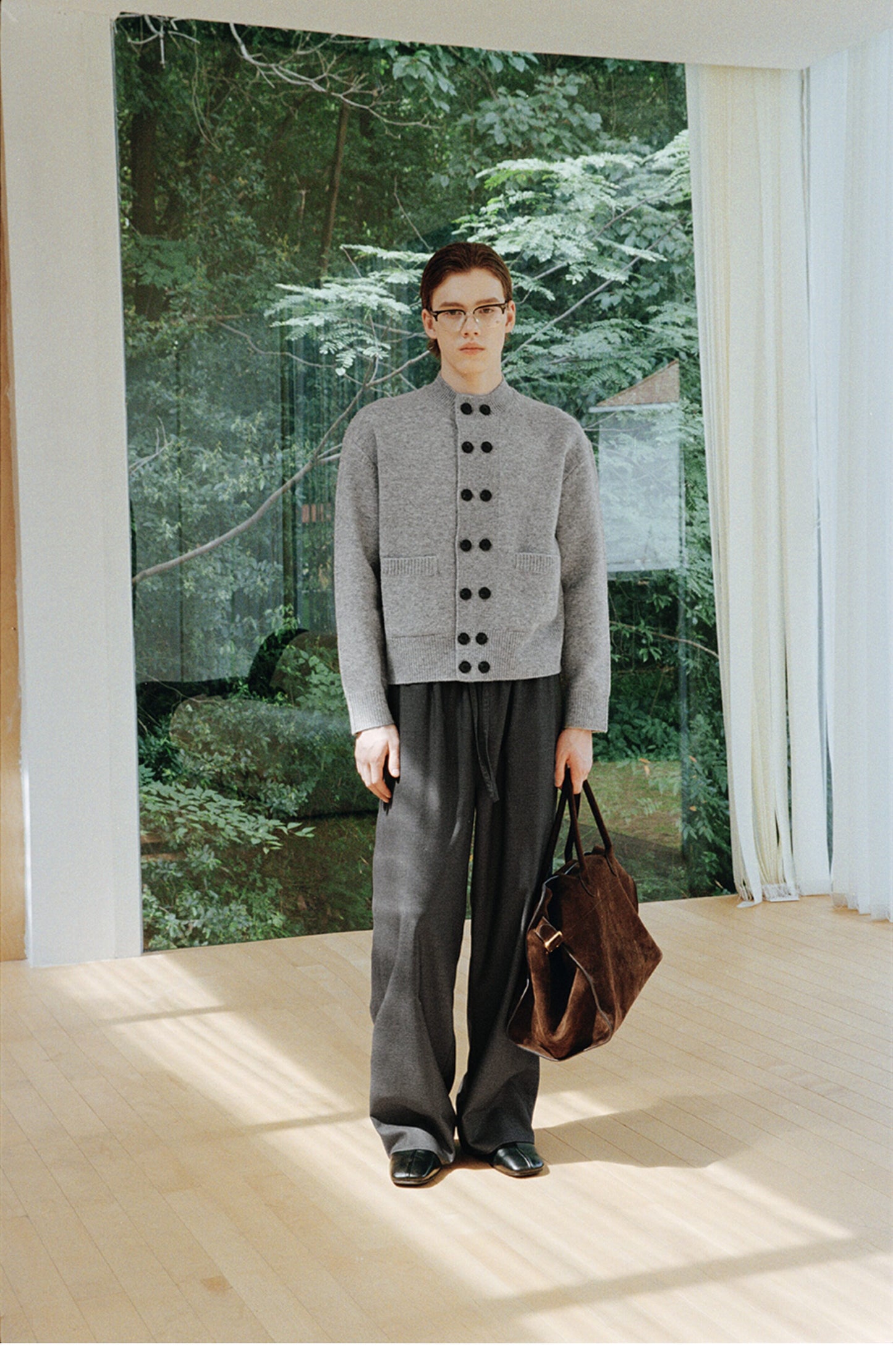 Drawstring Wide-Leg Pants