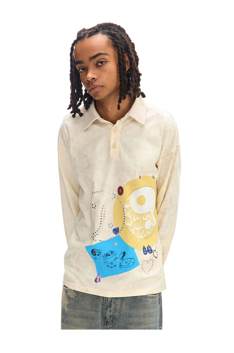 Taiji Sticky Notes Polo Shirt