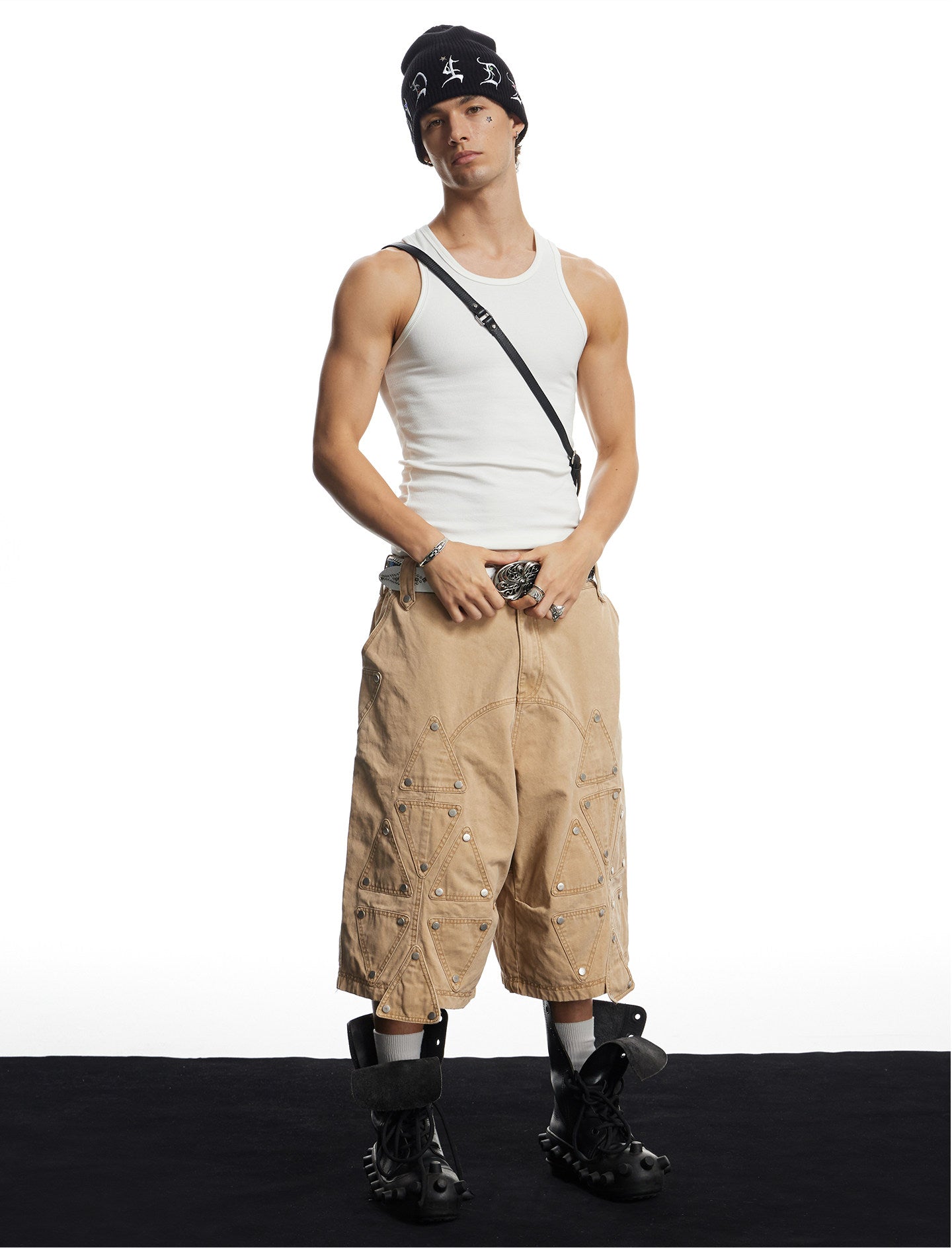 Vintage-Washed Relaxed-Fit Shorts