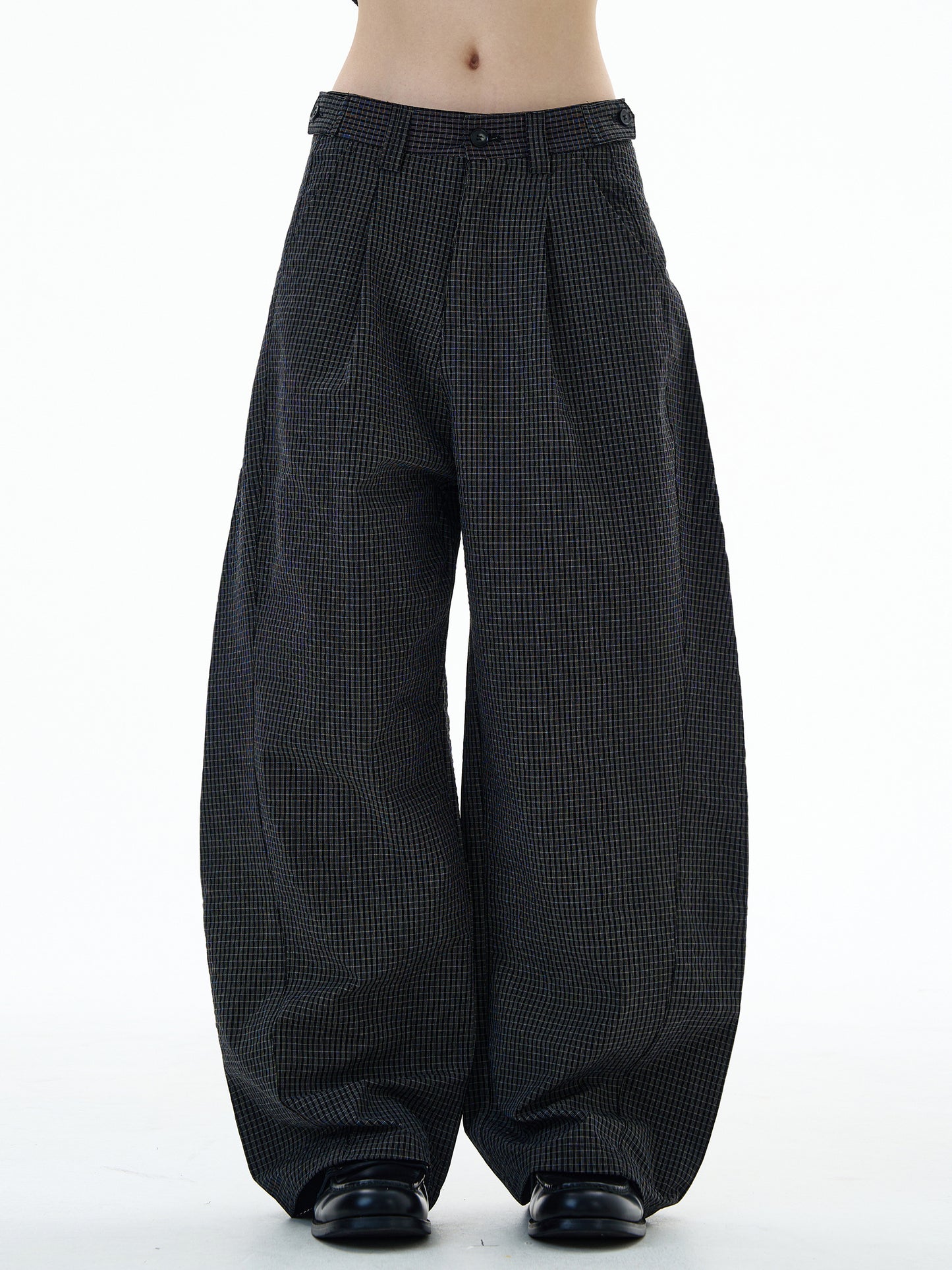 Double-Pleated Casual Pants
