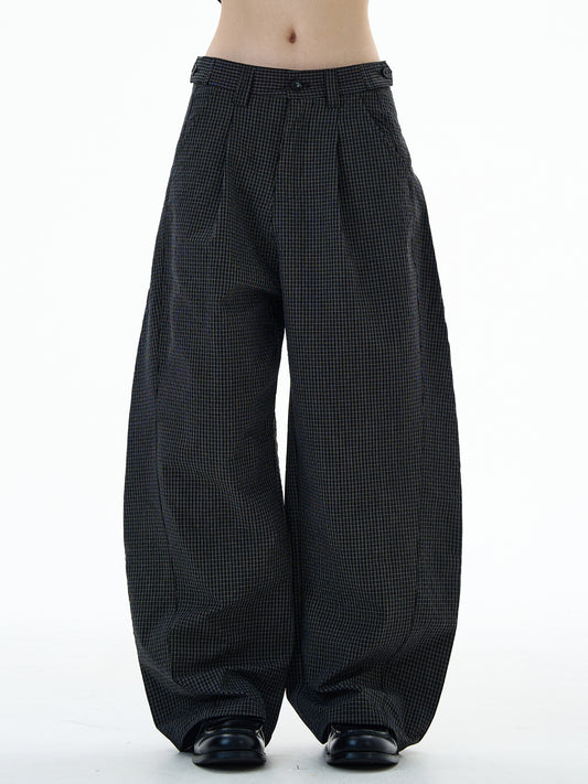Double-Pleated Casual Pants