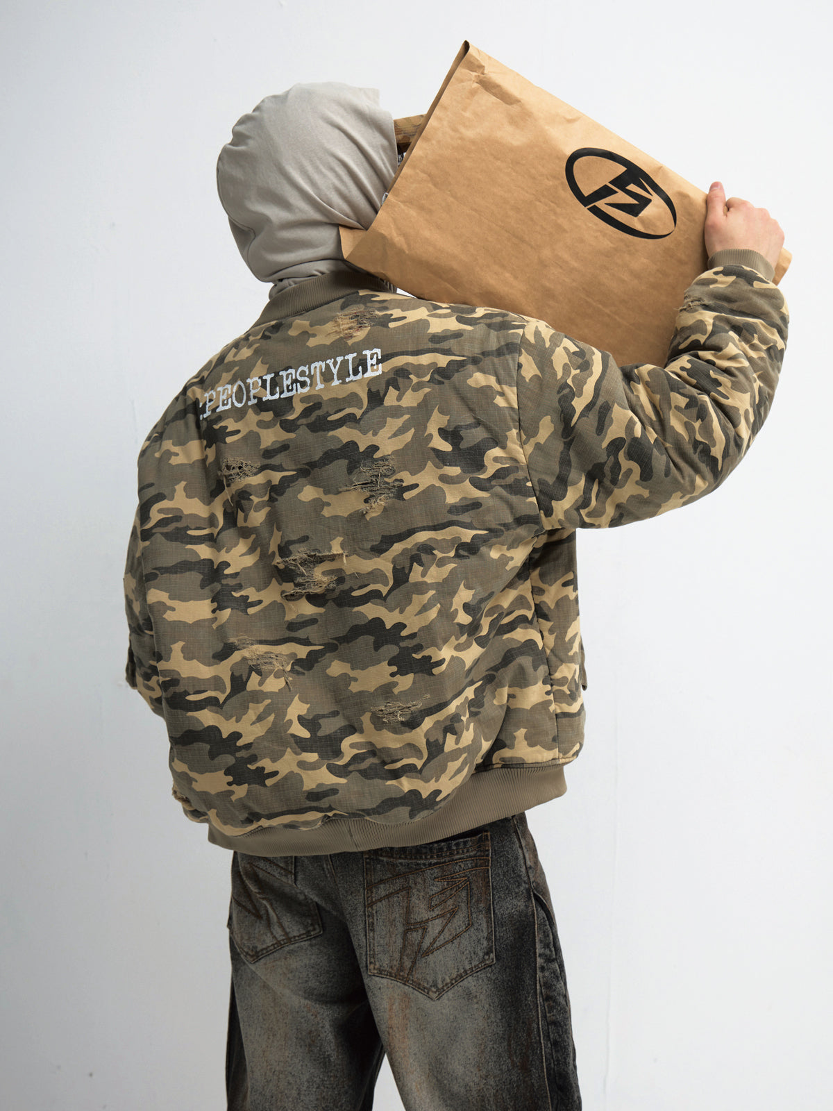 Camouflage thick cotton jacket