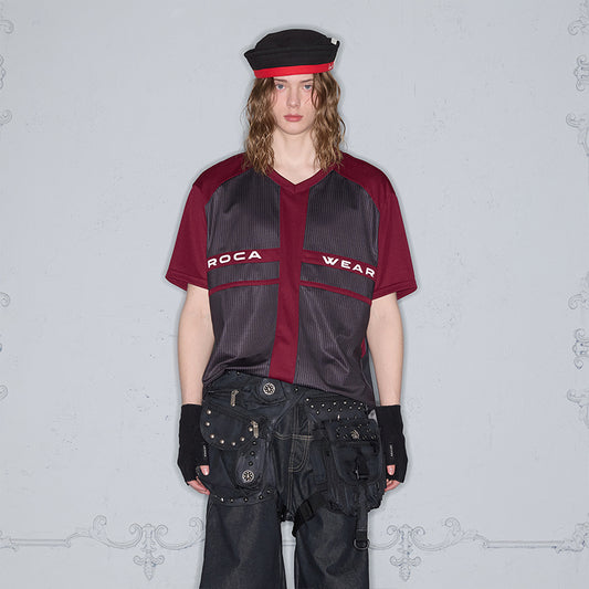 V-Neck Print Jersey T-Shirt