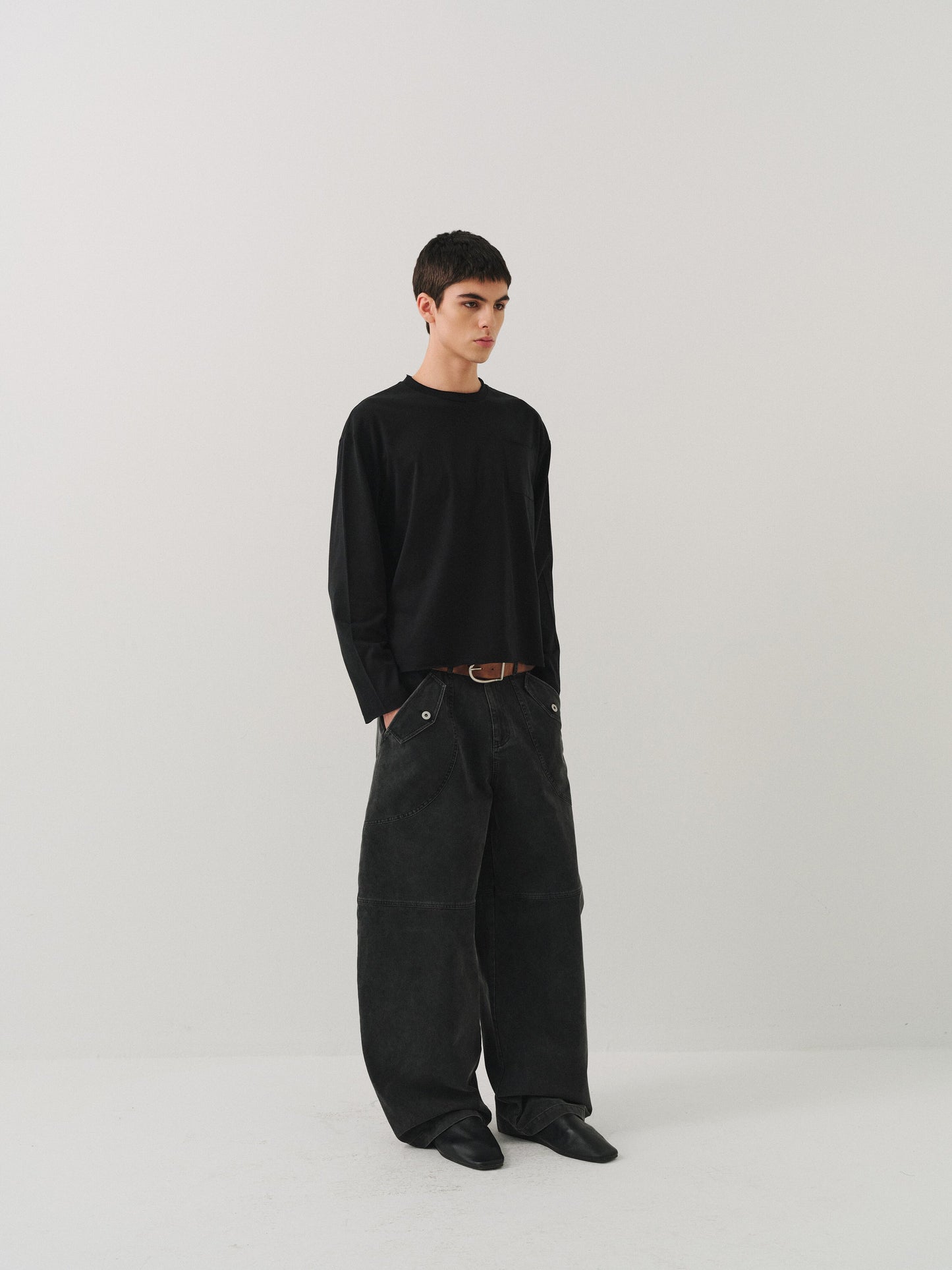 Rolled Hem All-Purpose T-Shirt
