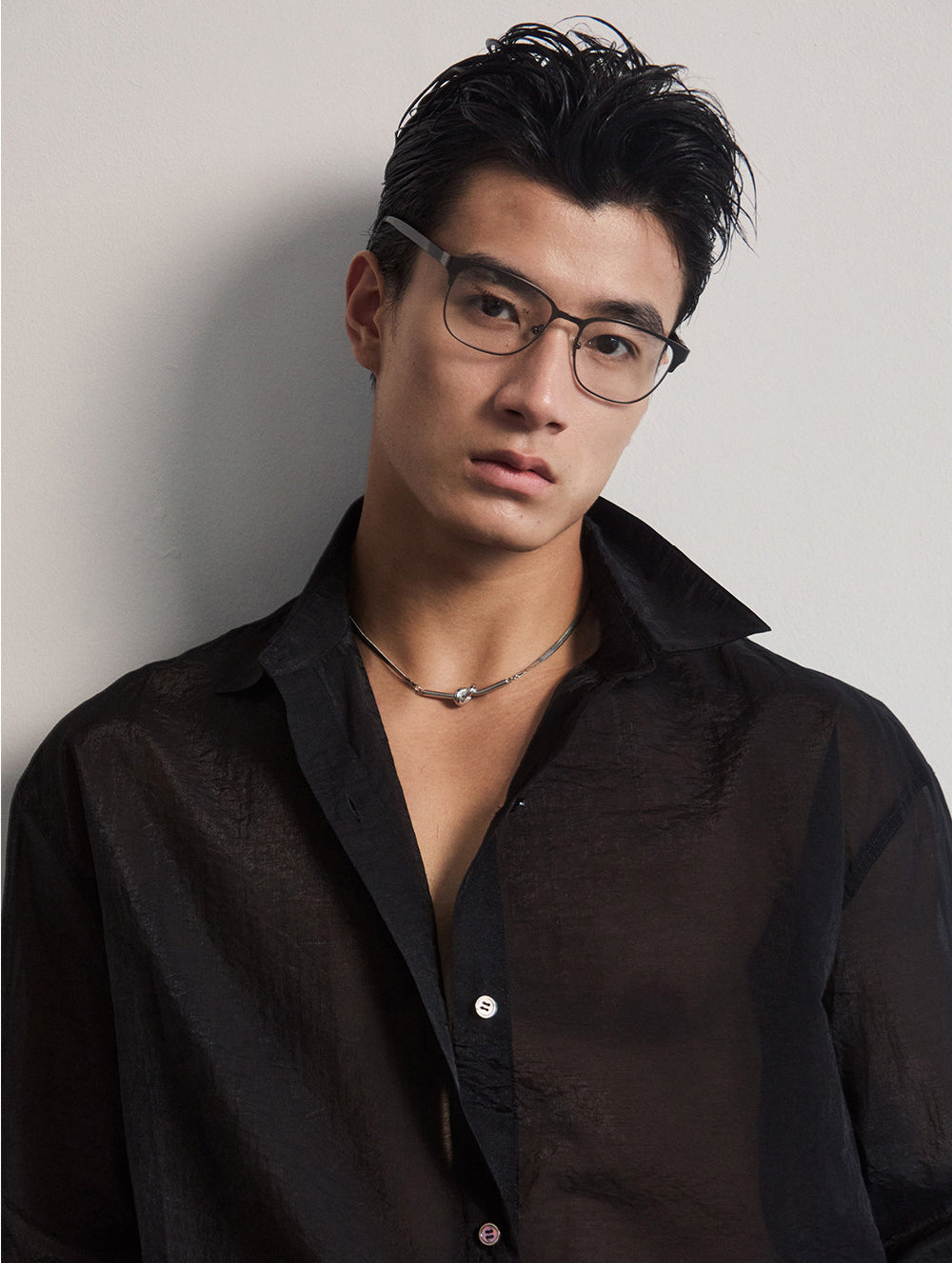 Two-Tone Textured Shirt