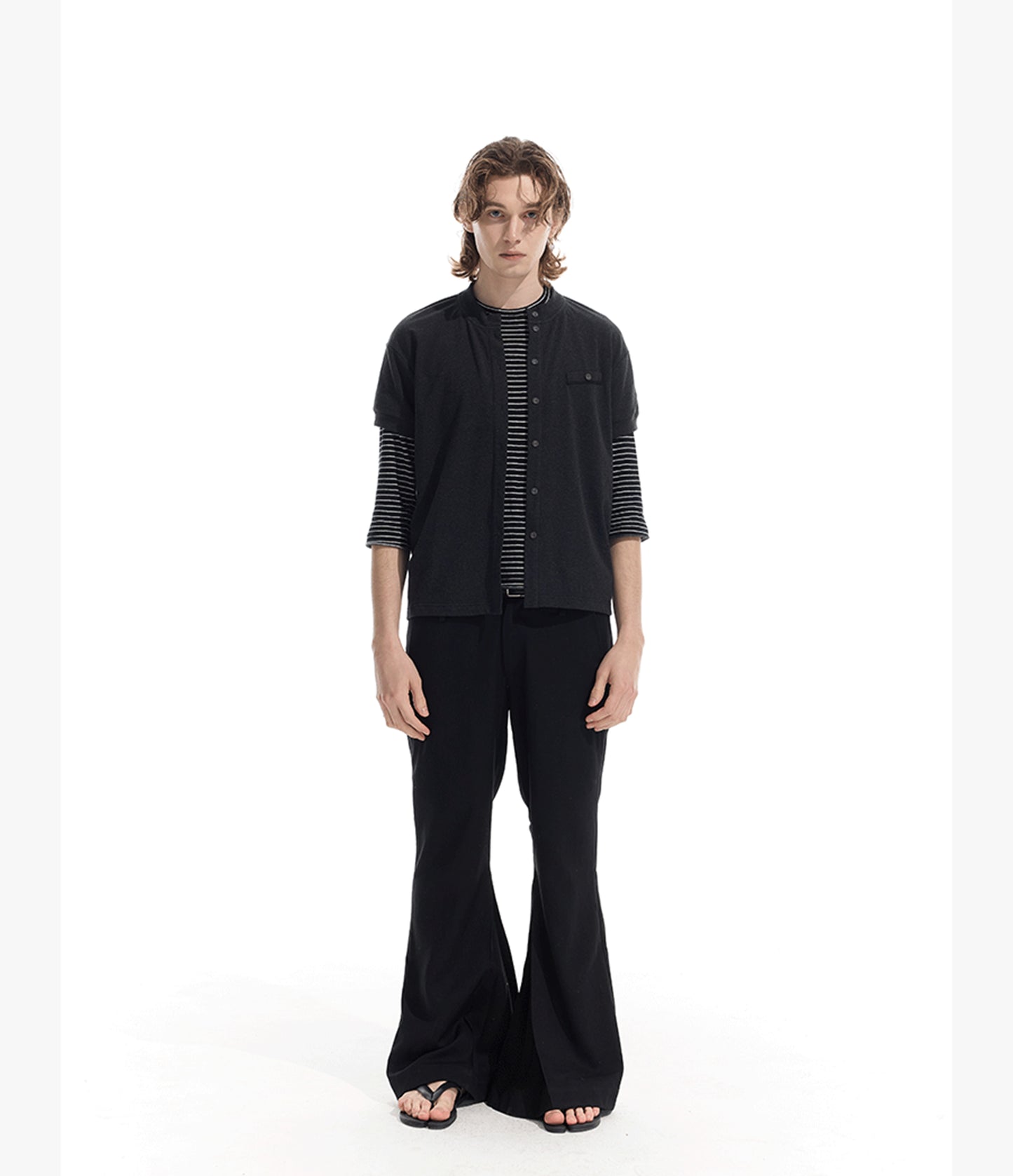 Straight Shoulder Cardigan