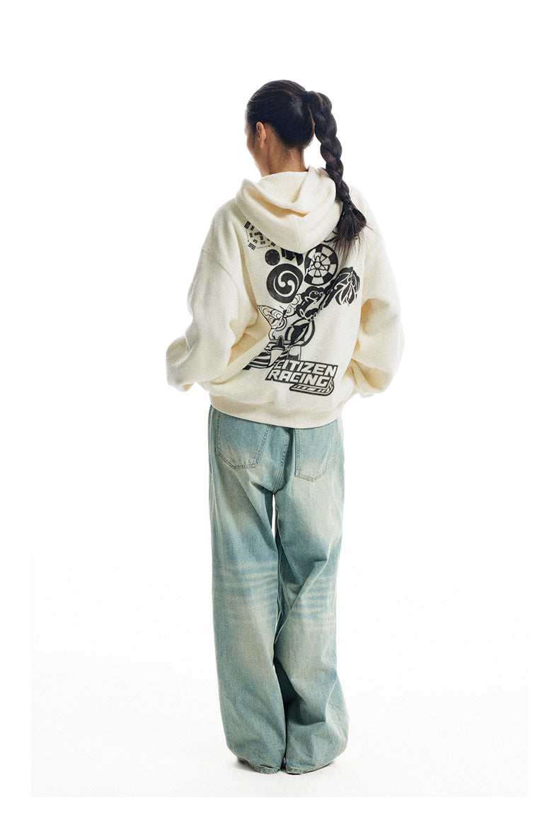 Printed Hooded Sweatshirt