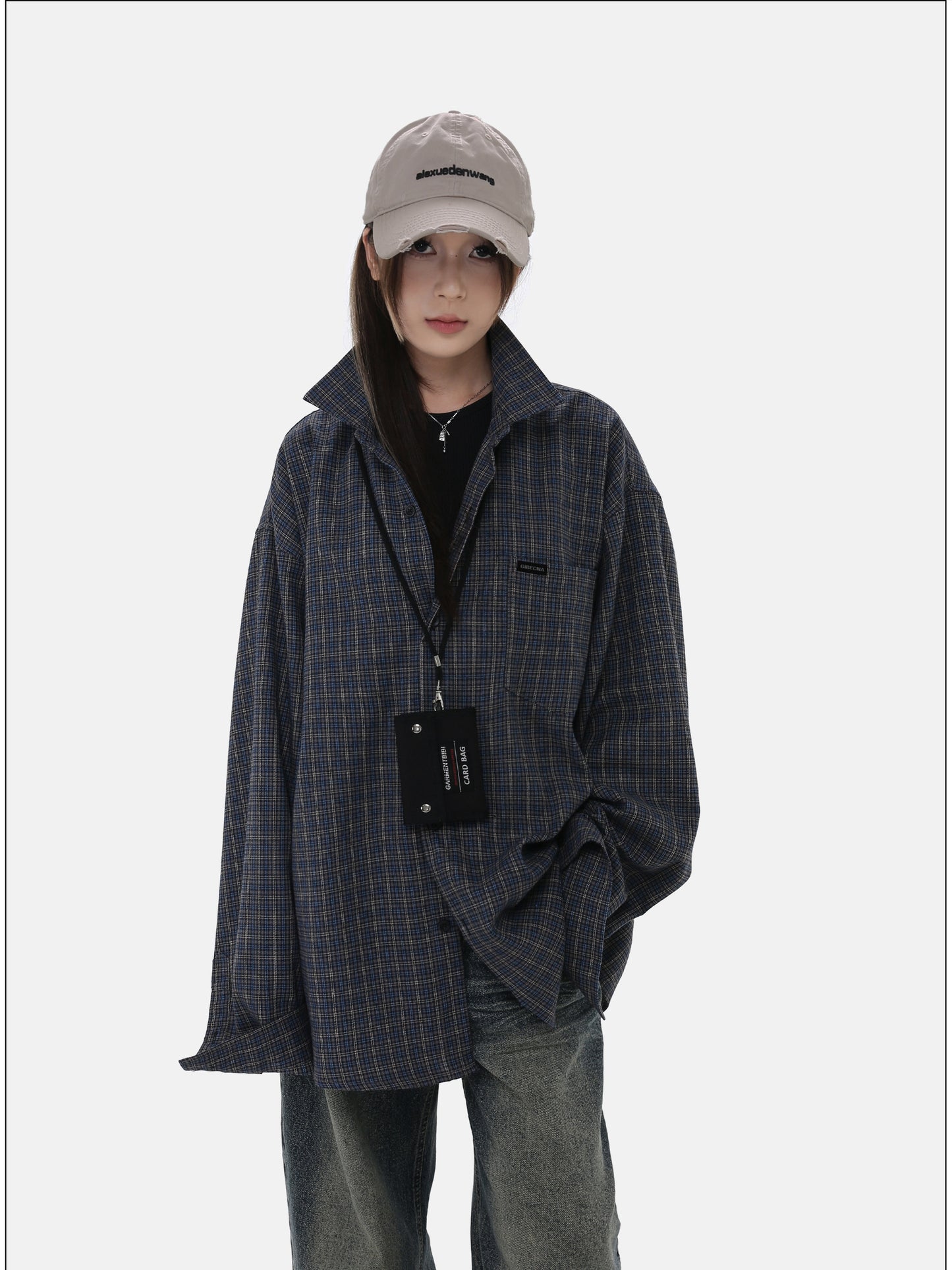 Loose Casual Check Shirt