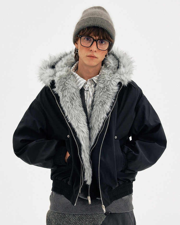 Faux Two-Piece Patchwork Jacket