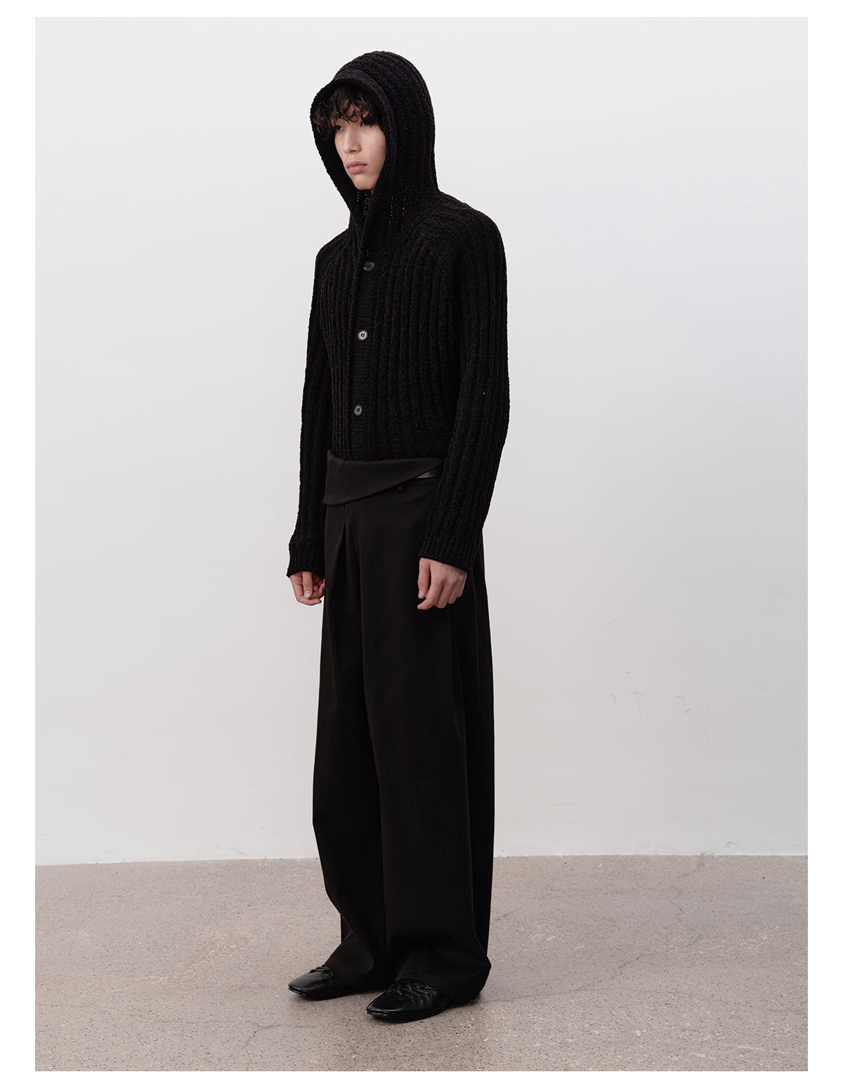 Double-Pleated Design Casual Pants