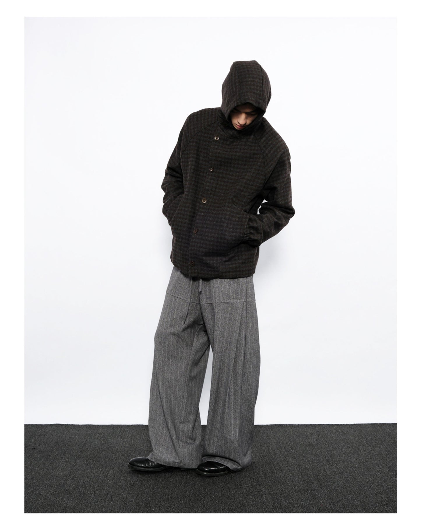 Checkered Hooded Jacket