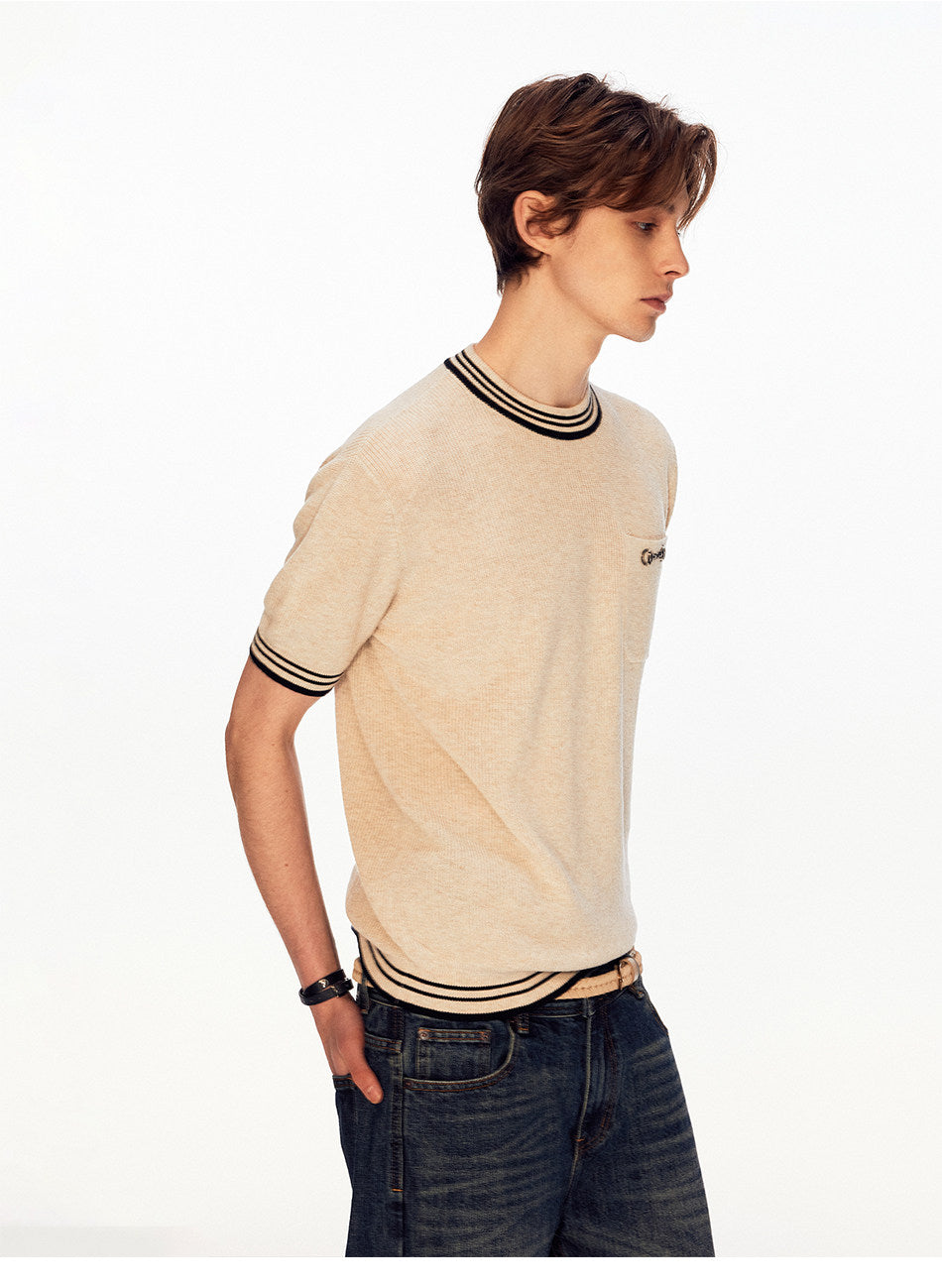 Classic Crew-Neck Knit Shirt