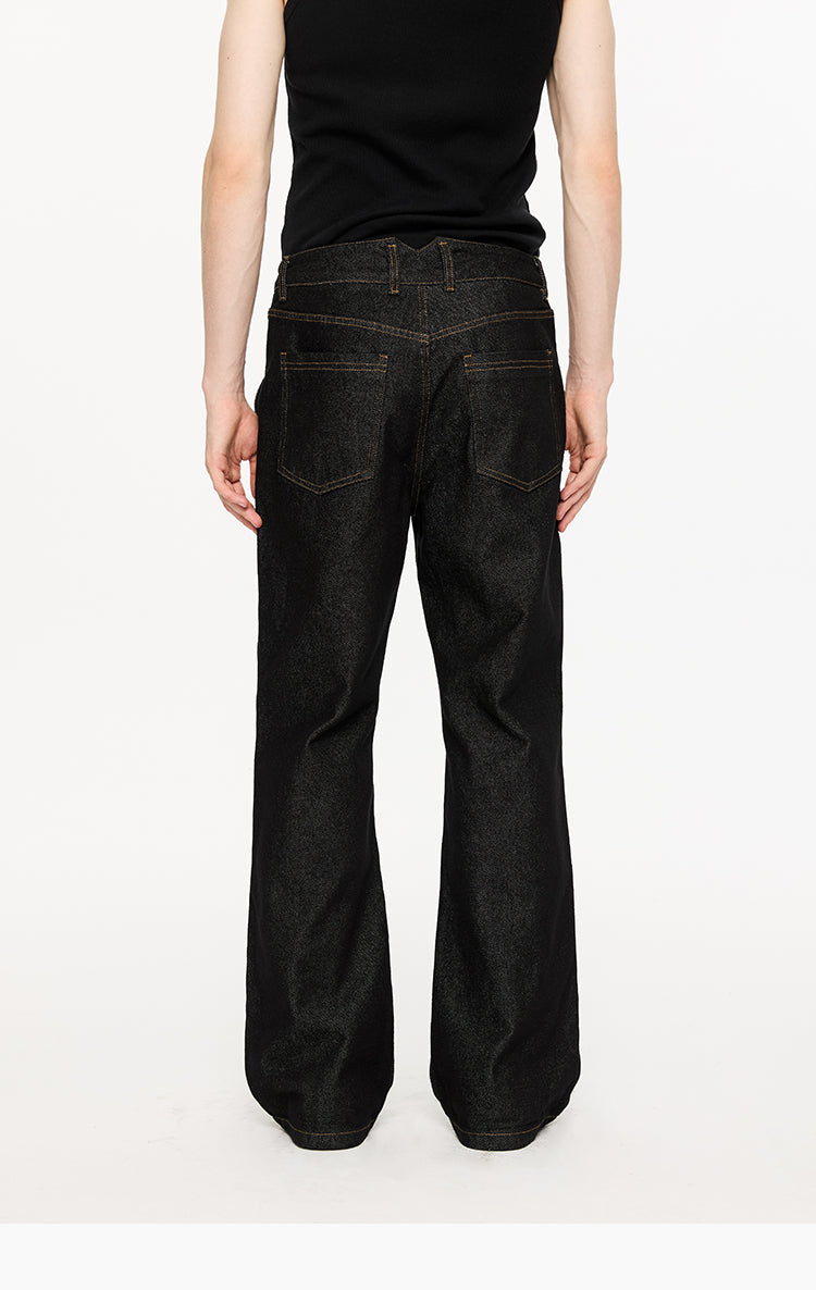 Stitch-Wash Flared Jeans