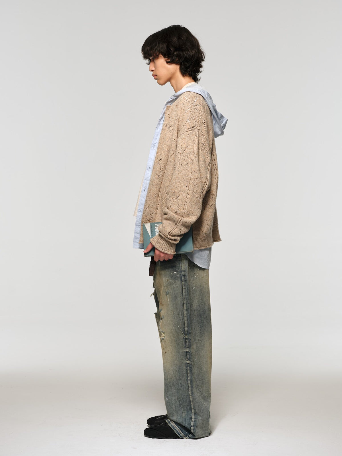 Alpaca Wool Cardigan with Buttons