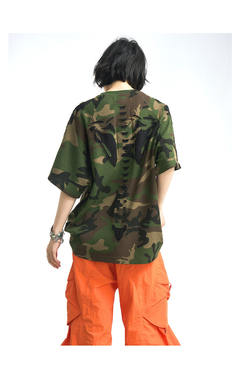 Removable Hooded Camouflage T-Shirt
