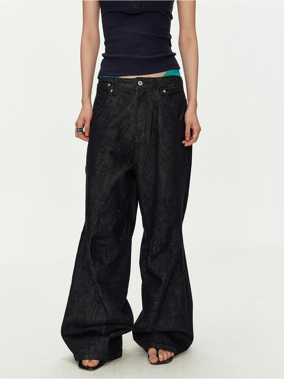 Original Colored Jeans with Parisian-Style Buttons　