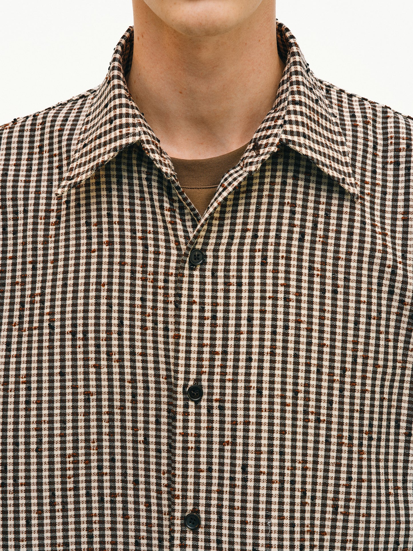 Fit-woven Checkered Shirt