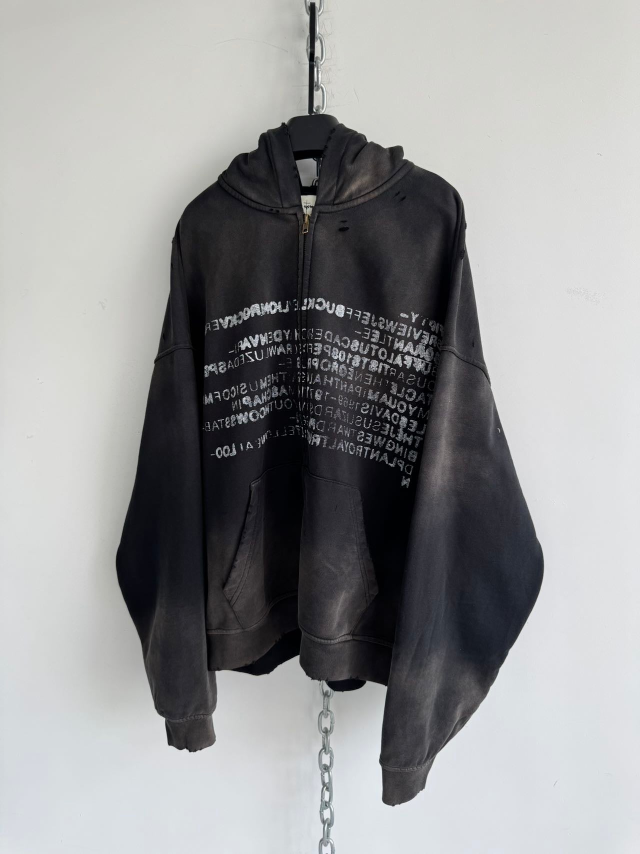 Heavy Zipper Spray Dyed Parka