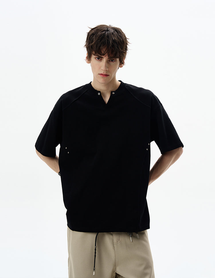 Deconstruction V-neck T-shirt