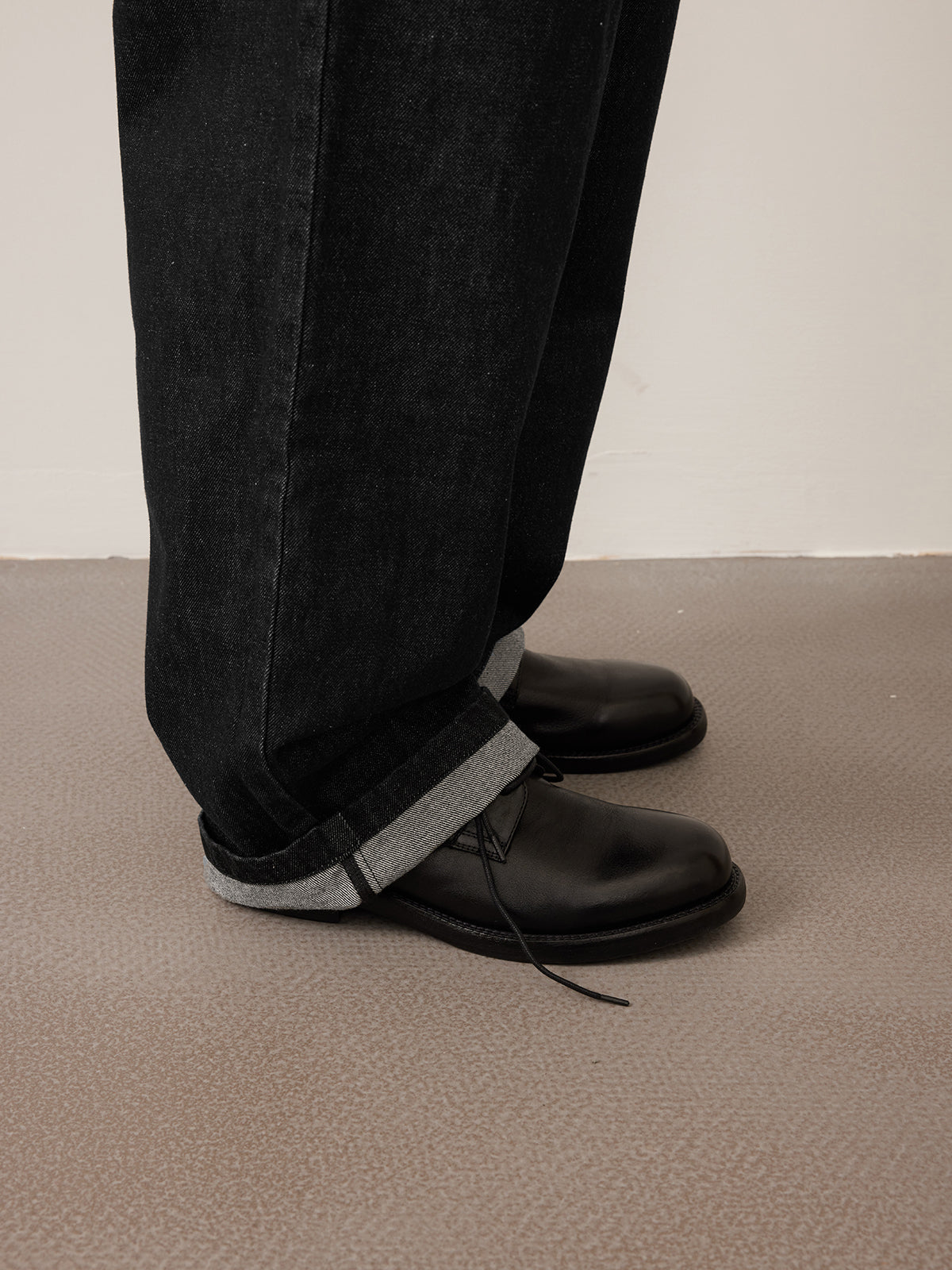 Single Pleats Loose Straight Jeans 12.25 oz.