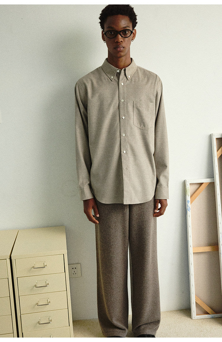 Single patch pocket shirt