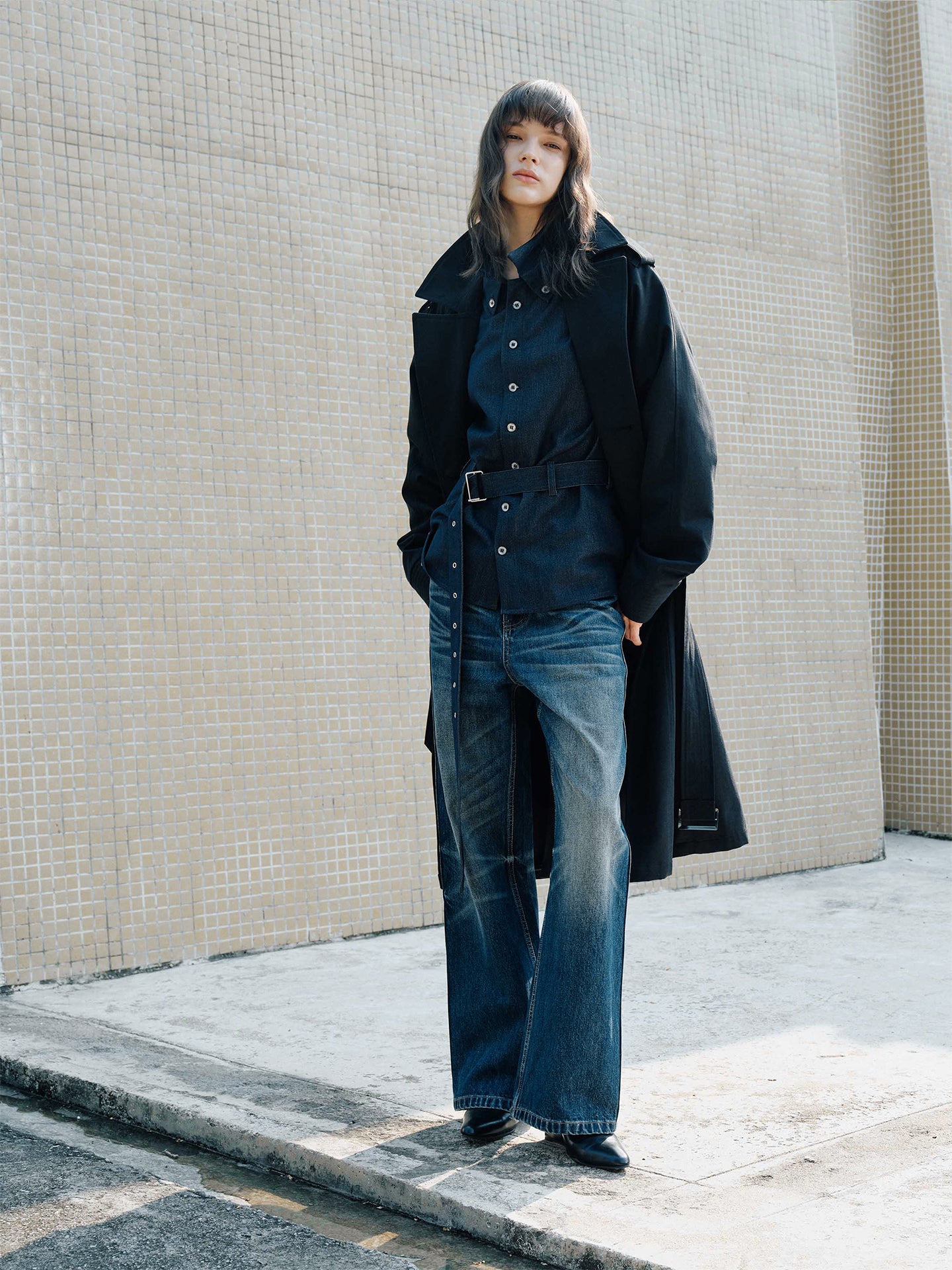 Butterfly Wing Denim Pants