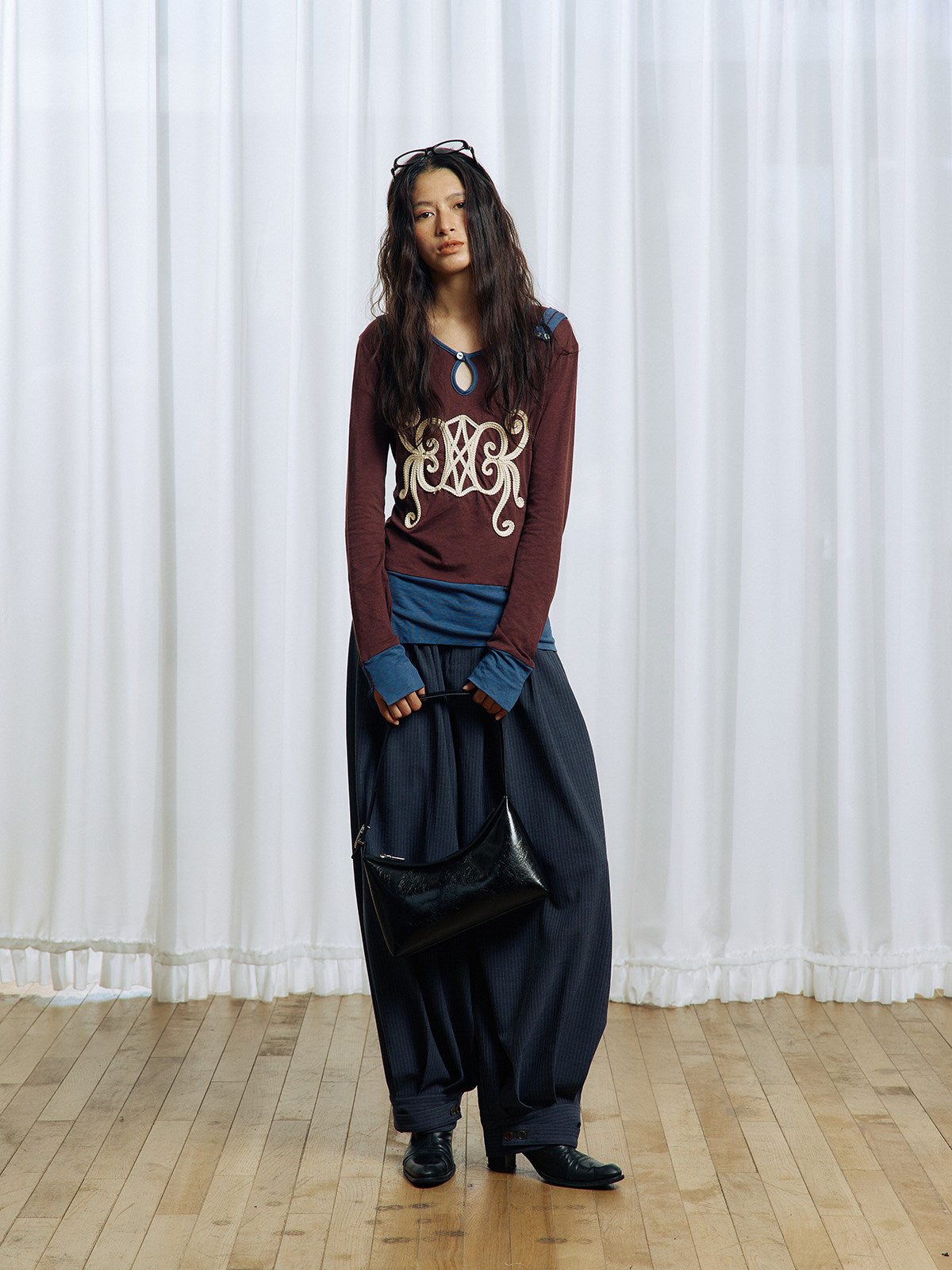 Pleated Balloon Pants