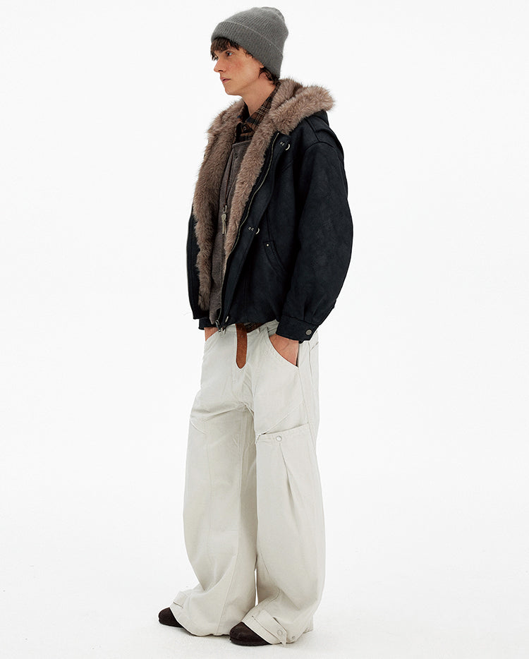 Metal Buckle Cotton Jacket