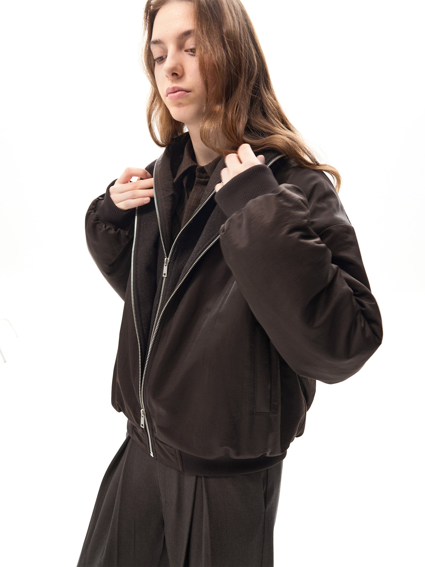 Double Zipper Cotton Pad Jacket