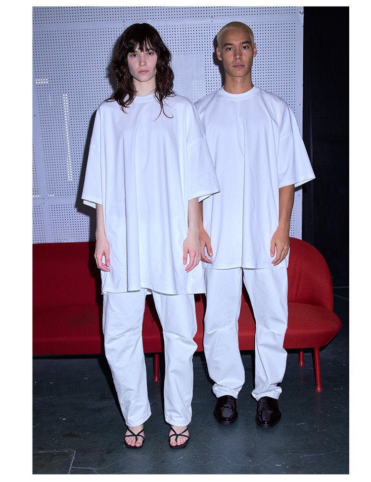 Slim Fit Pleated Curve Pants