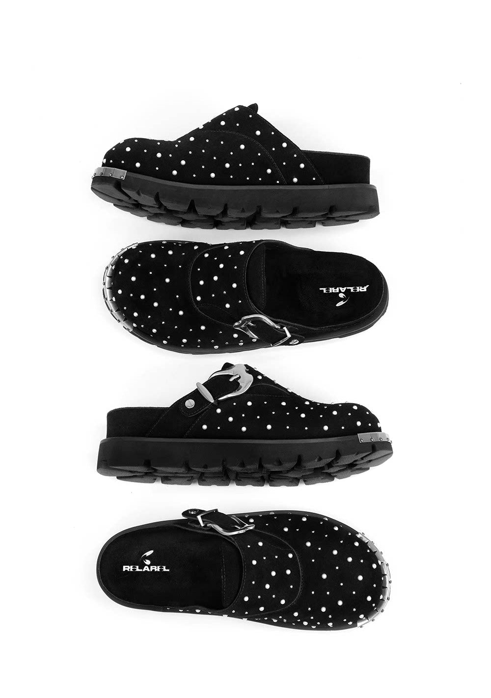 Sandals with Leather Back Straps
