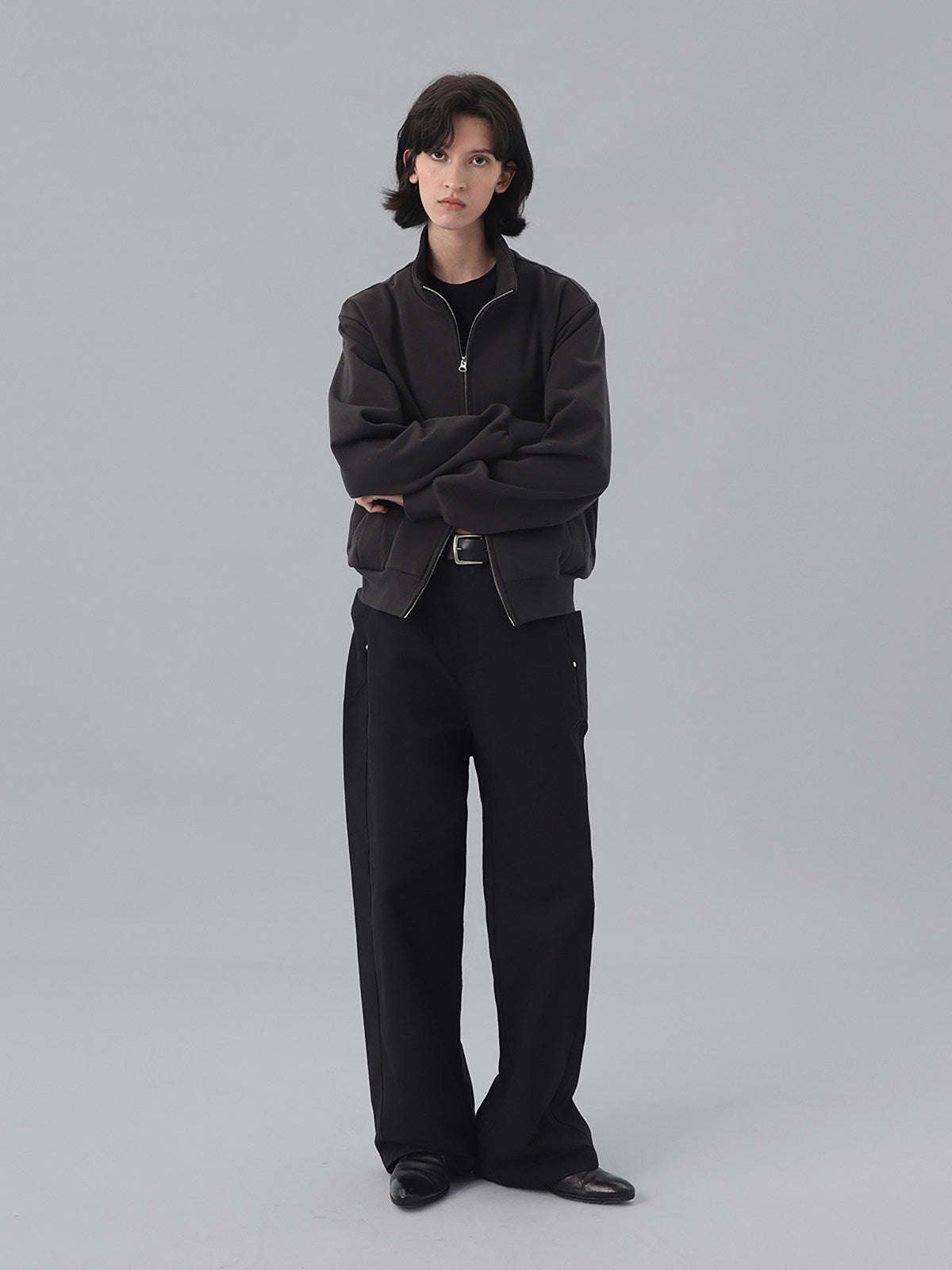 Straight-Leg Pants with Patches