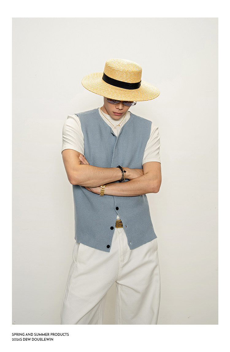Breathable knit vest